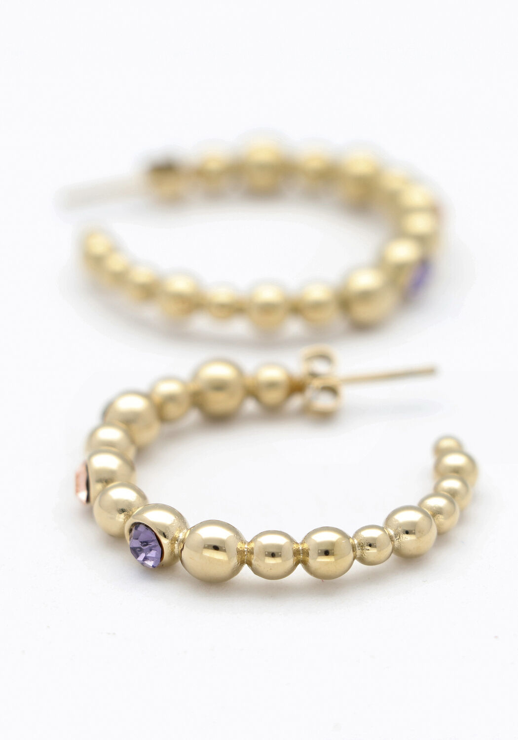 Goudkleurig NOTRE-V Oorbellen EARRING STONE MULTI - large
