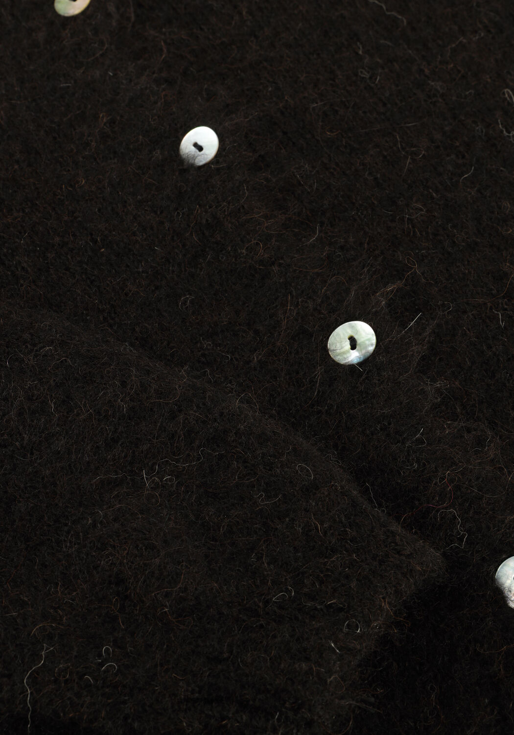 Zwarte BY-BAR Vest CLEO NATURAL CARDIGAN - large