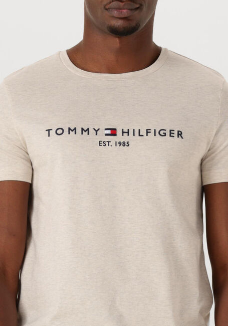 Beige TOMMY HILFIGER T-shirt TOMMY LOGO TEE - large