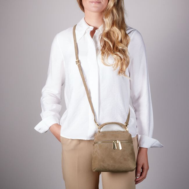 Taupe UNISA Schoudertas ZCARMEL Taupe UNISA Schoudertas ZCARMEL - large