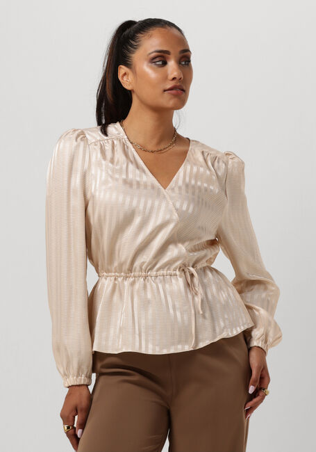 Beige ANOTHER LABEL Blouses LYS TOP L/S - large
