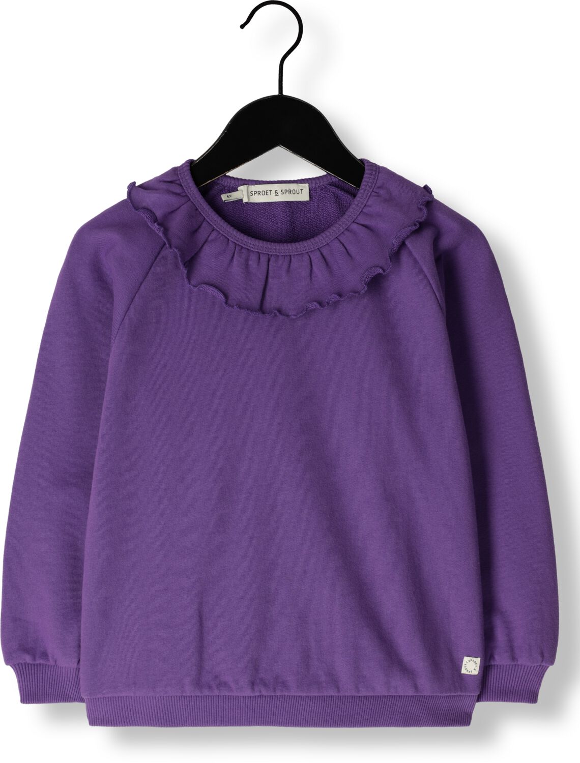 Sproet & Sprout Meisjes Truien & Vesten Sweatshirt Ruffle Collar Paars