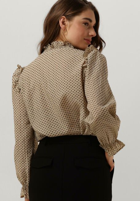 Beige CO'COUTURE Blouses CHESS DOTT SHIRT - large