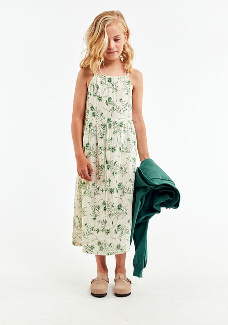 Groene AO76 Maxi jurk SANSI GREEN DRESS - large