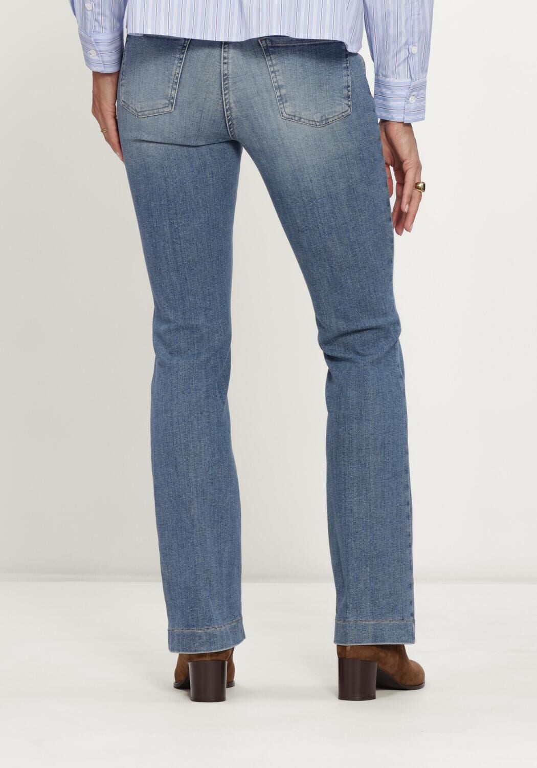Blauwe MAC Wide jeans 0358L AUTHENTIC MEGA FLEX - large