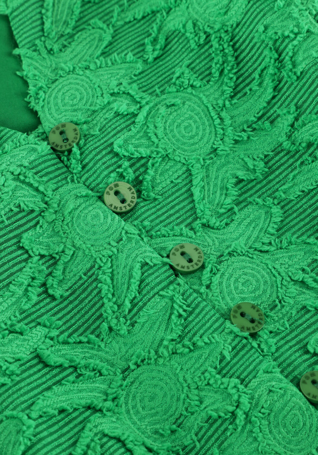 Groene POM AMSTERDAM Jumpsuits JUMPSUIT PALM GREEN JACQUARD - large