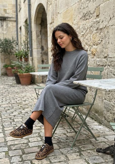 Grijze OBJECT Trui OBJREYNARD O-NECK PULLOVER - large