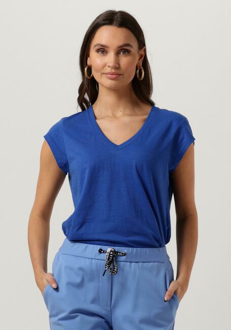 Blauwe CC HEART T-shirt BASIC V-NECK T-SHIRT - large