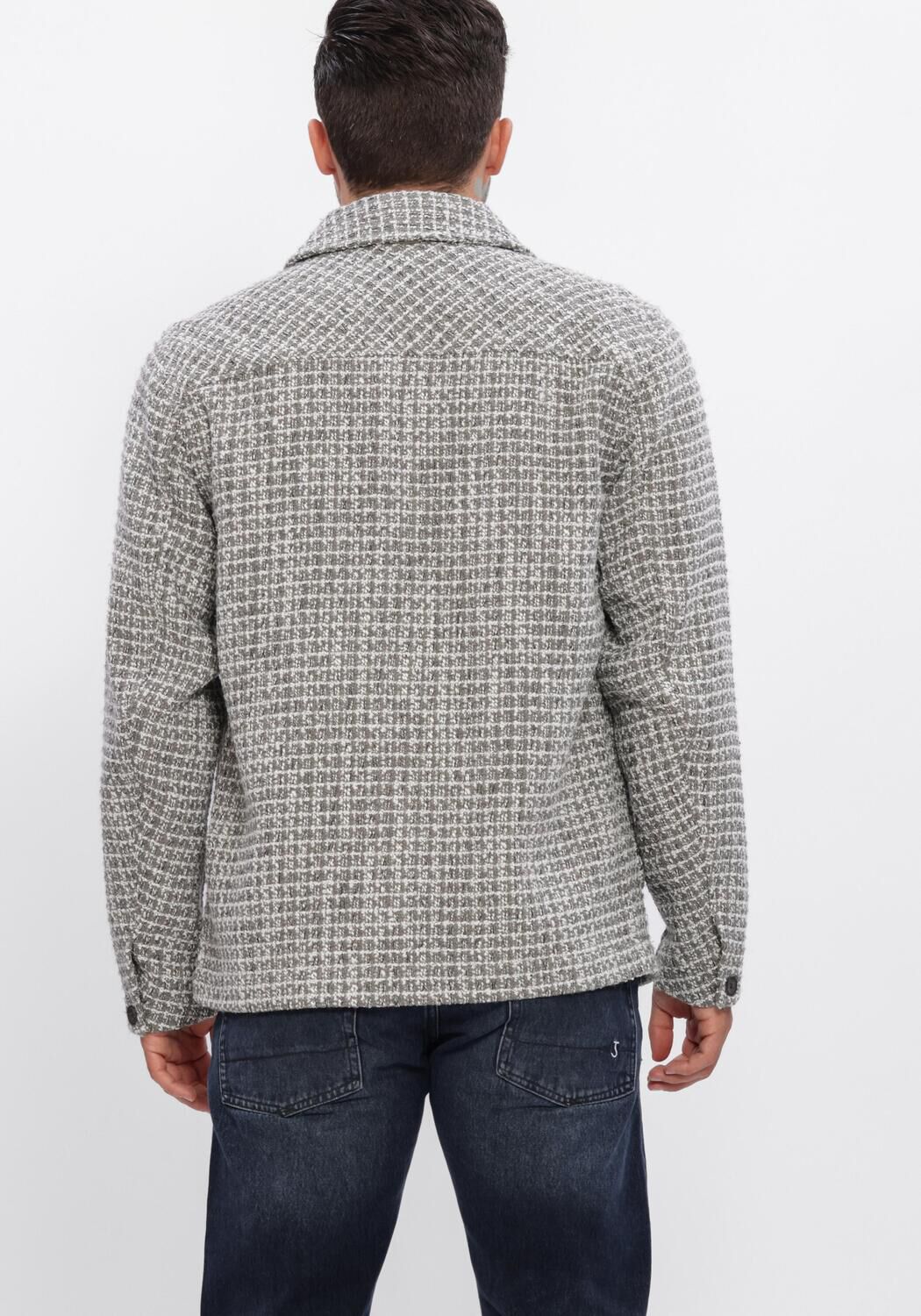 Grijze DSTREZZED Overshirt DS_JAXON CHORE JACKET - large