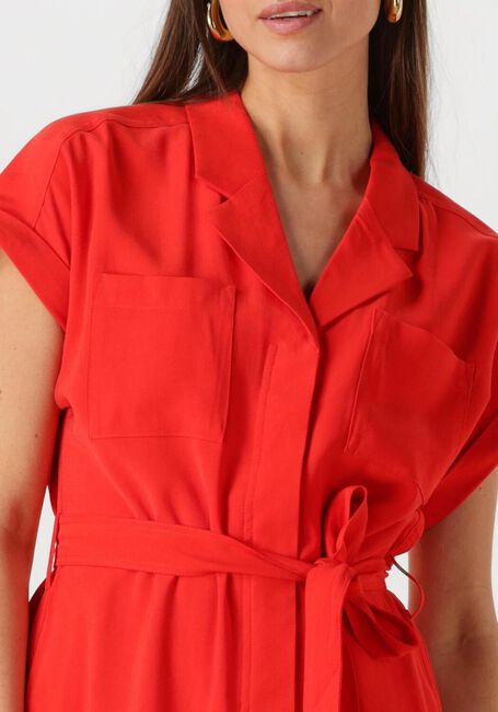 Rode MSCH COPENHAGEN Midi jurk MSCHIMILA SELIA SS DRESS - large