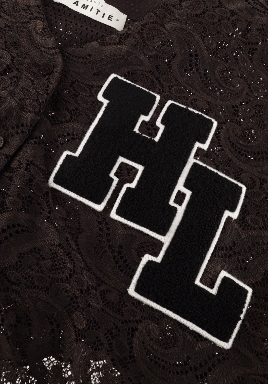 Bruine HAUTE L'AMITI&Eacute; Top COURT LACE TEE - large