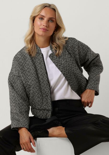 Zwarte CO'COUTURE Mantel TWEEDY JACKET - large