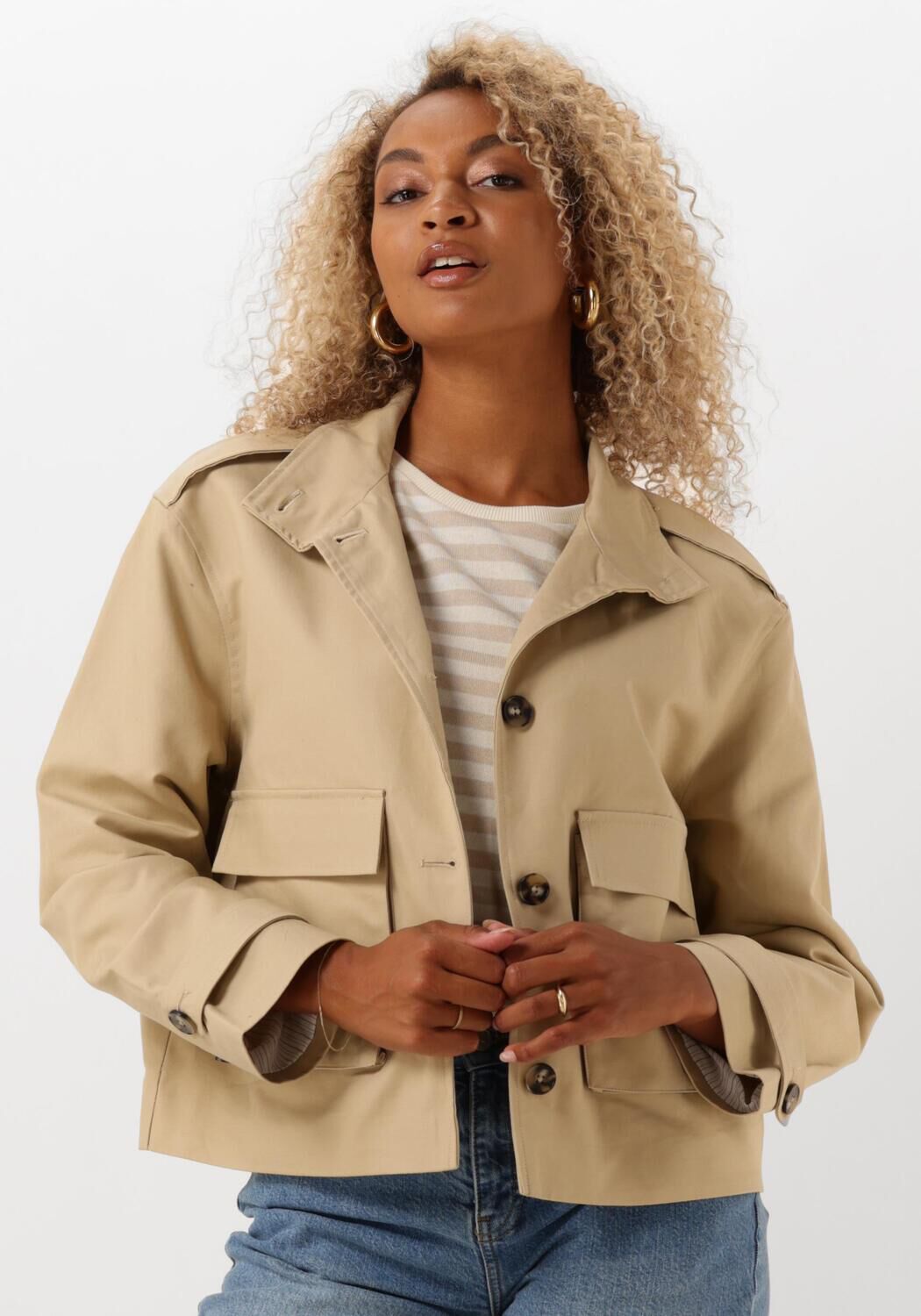 Moss copenhagen Beige Josefine Jack voor Stijlvolle Vrouwen Beige Dames