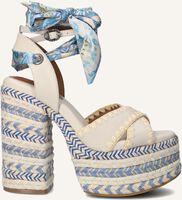 Blauwe KURT GEIGER LONDON Sandalen met hak CHELSEA SCARF PLATFORM Blauwe KURT GEIGER LONDON Sandalen met hak CHELSEA SCARF PLATFORM - medium