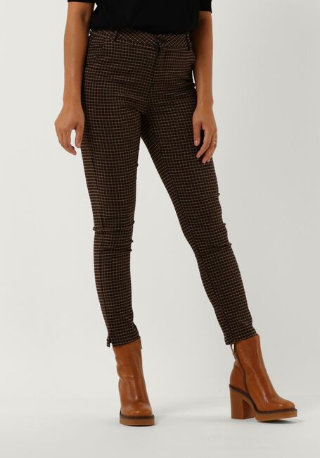 Bruine MINUS Pantalon NEW CARMA CHECK 7/8 PANTS - large