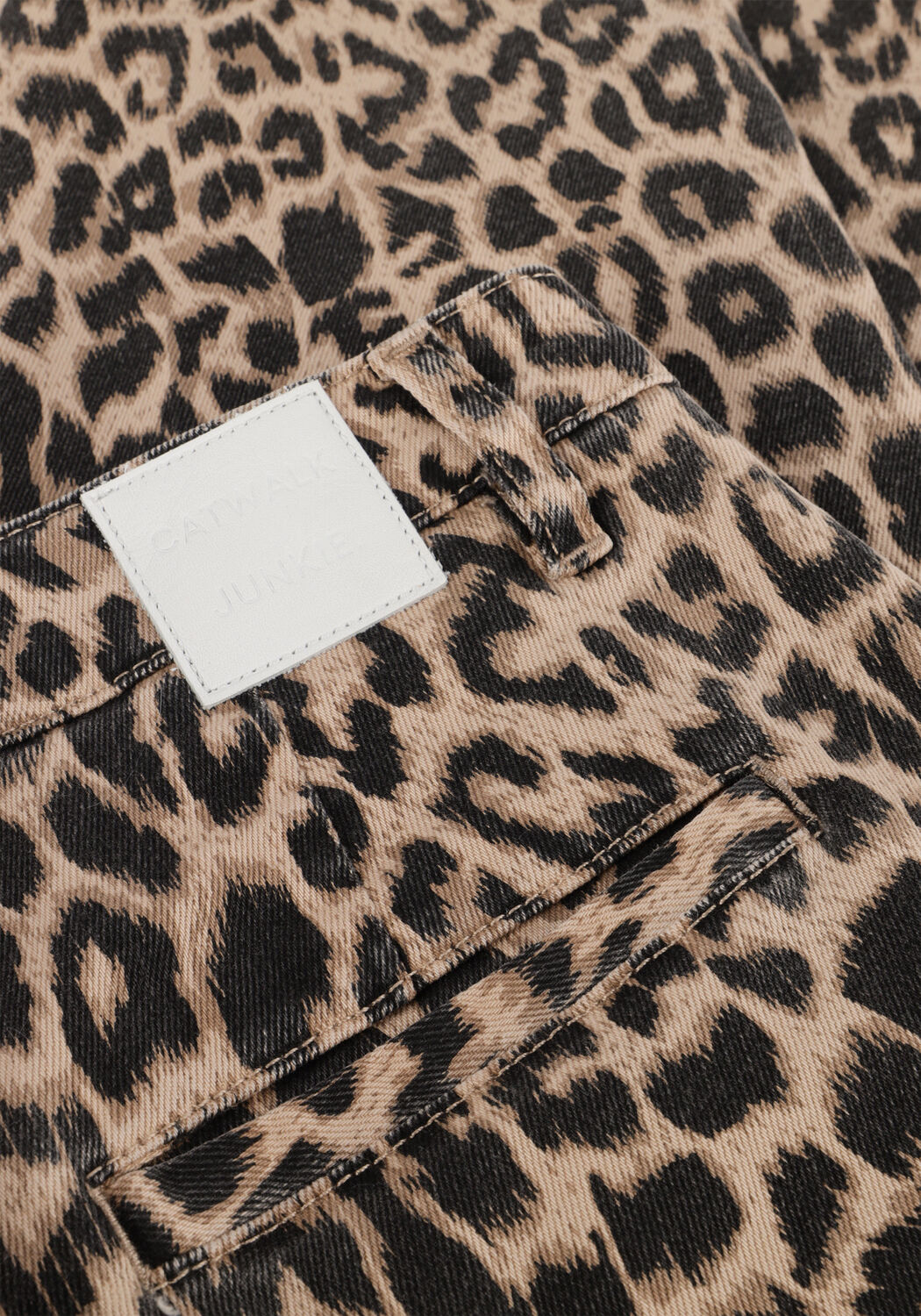 Bruine CATWALK JUNKIE Bootcut jeans TAILORED LEOPARD JEANS - large