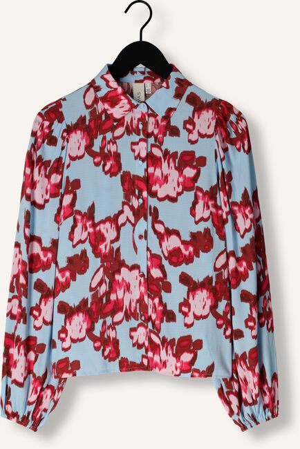 Lichtblauwe Y.A.S. Blouses YASPRISMU LS SHIRT Lichtblauwe Y.A.S. Blouses YASPRISMU LS SHIRT - large