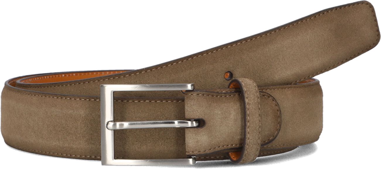 Magnanni Bruin Suède Riem met Metalen Gesp Brown Heren