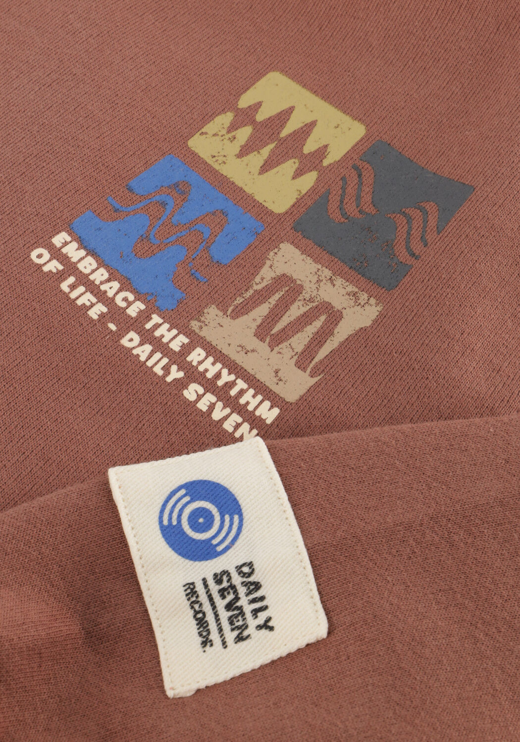 Bruine DAILY7 Trui OVERSIZED SWEATER ARTWORK - large