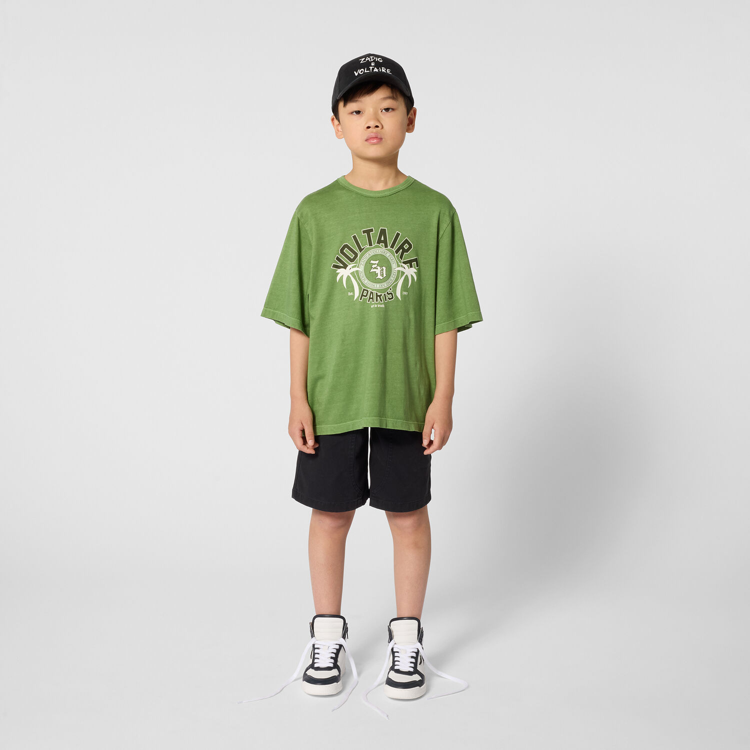 Groene ZADIG & VOLTAIRE T-shirt X60585 - large