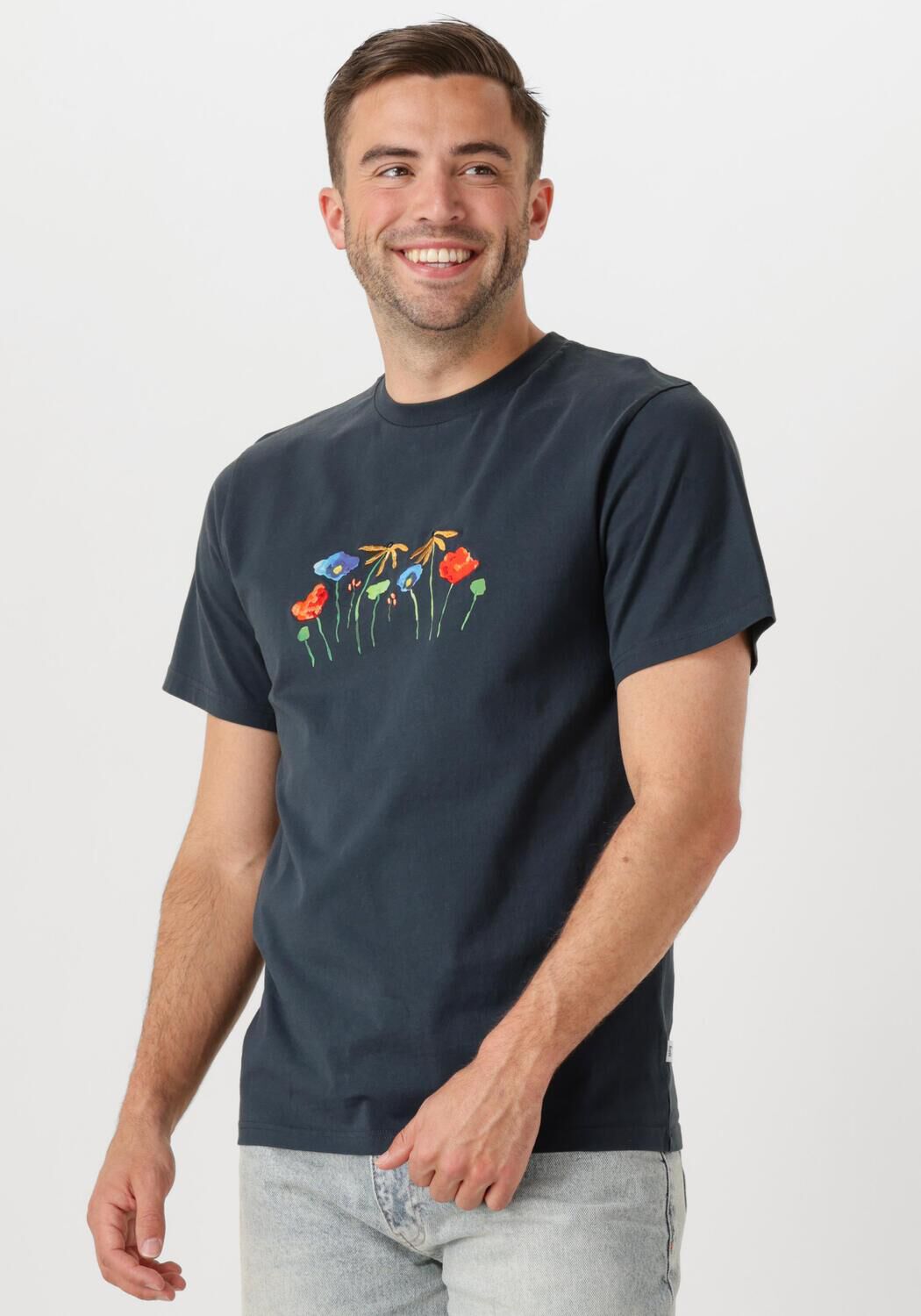 FORÉT Forét Heren Polo's & T-shirts Botanic T-shirt Donkerblauw
