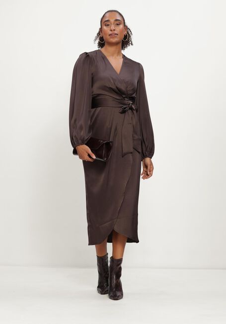 Bruine LINA LOCCHI Midi jurk LL-BEA - large