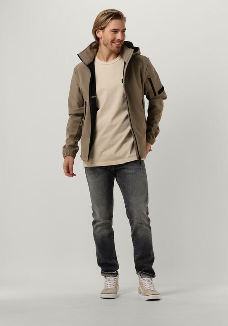 Bruine BUTCHER OF BLUE Jack ROCKSIDE SOFTSHELL JACKET - large