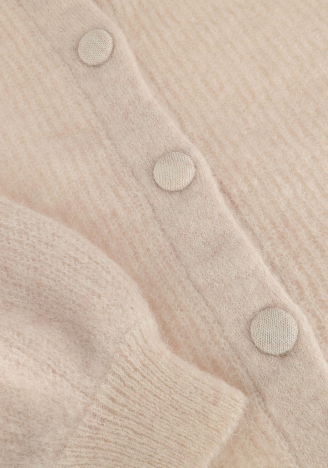 Beige SELECTED WOMEN Vest SLFSIA RAS LS KNIT POCKET - large