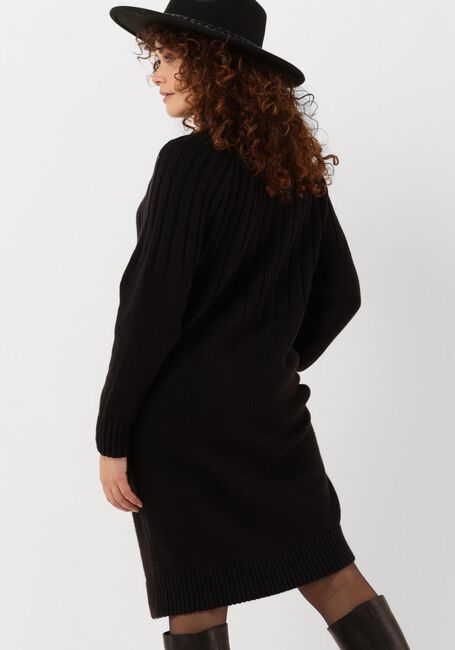 Zwarte SELECTED FEMME Midi jurk NIMA LS KNIT DRESS CAMP - large
