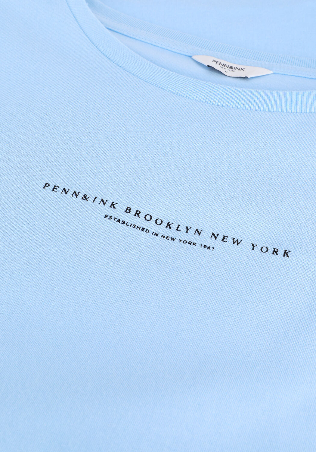 Lichtblauwe PENN & INK T-shirt T-SHIRT PRINT - large