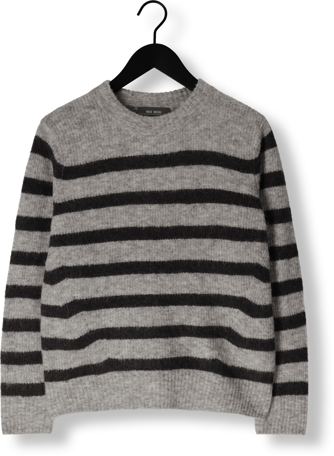 MOS MOSH Dames Truien & Vesten Thora Stripe Crewneck Knit Grijs