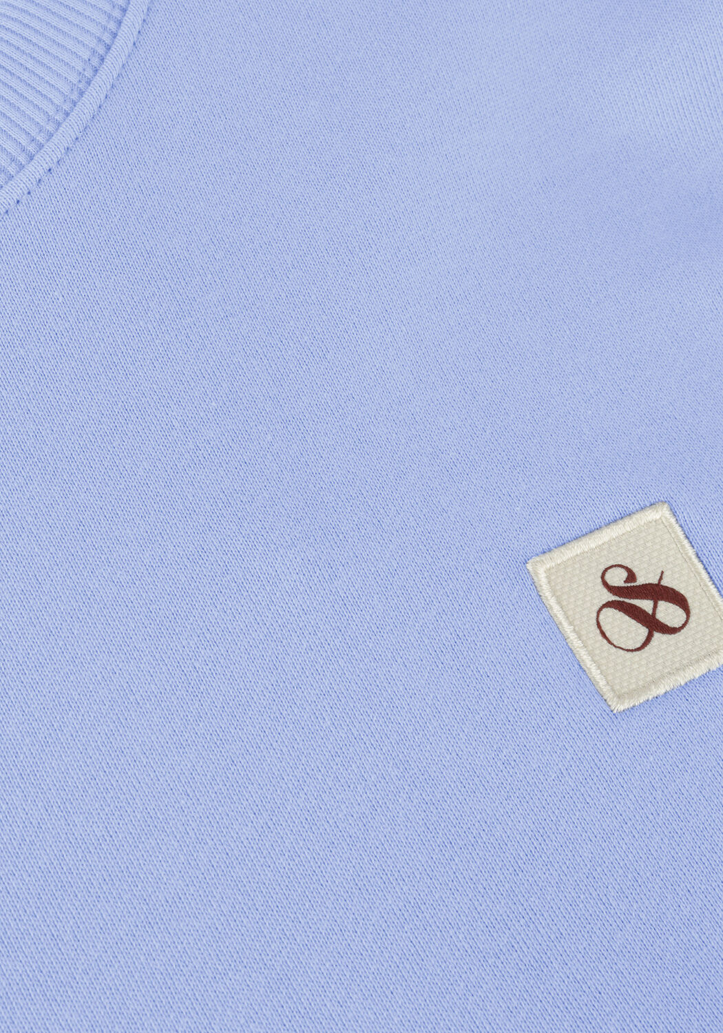 Blauwe SCOTCH & SODA Trui ESSENTIAL LOGO BADGE SWEATSHIRT - large