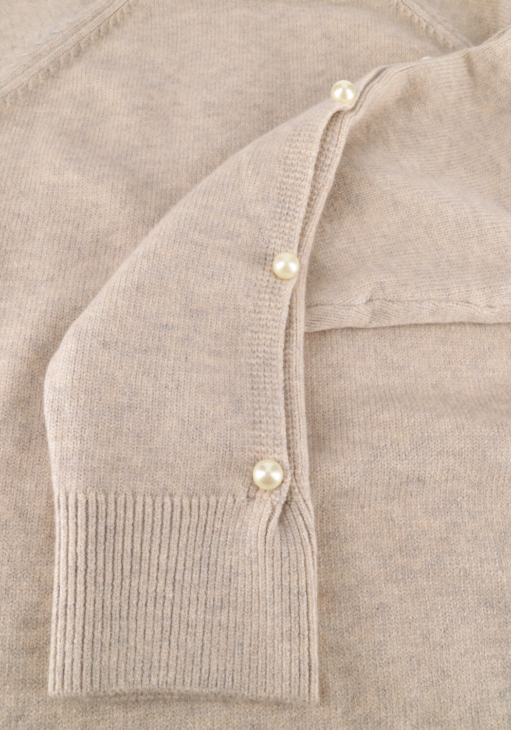 Beige CO'COUTURE Truien/vesten ROWAN PEARL SLEEVE KNIT - large