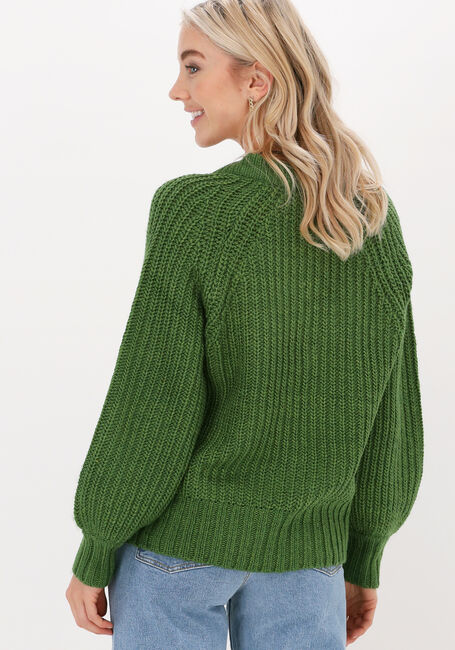Groene OBJECT Trui JAMALIA L/S KNIT PULLOVER - large