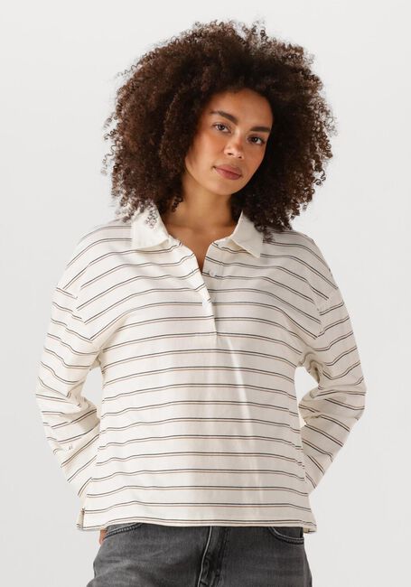 Witte MY ESSENTIAL WARDROBE Top ANNAMW LS POLO BLOUSE - large