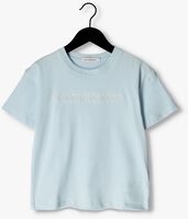 Blauwe CALVIN KLEIN T-shirt RAISED EMBRO LOGO T-SHIRT - medium