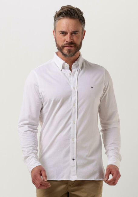 Verplaatsbaar identificatie bestuurder Witte TOMMY HILFIGER Klassiek overhemd 1985 KNIT SOLID SF SHIRT | Omoda