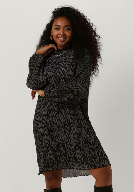 Zwarte LEVETE ROOM Mini jurk LR-WELLS 2 DRESS - large