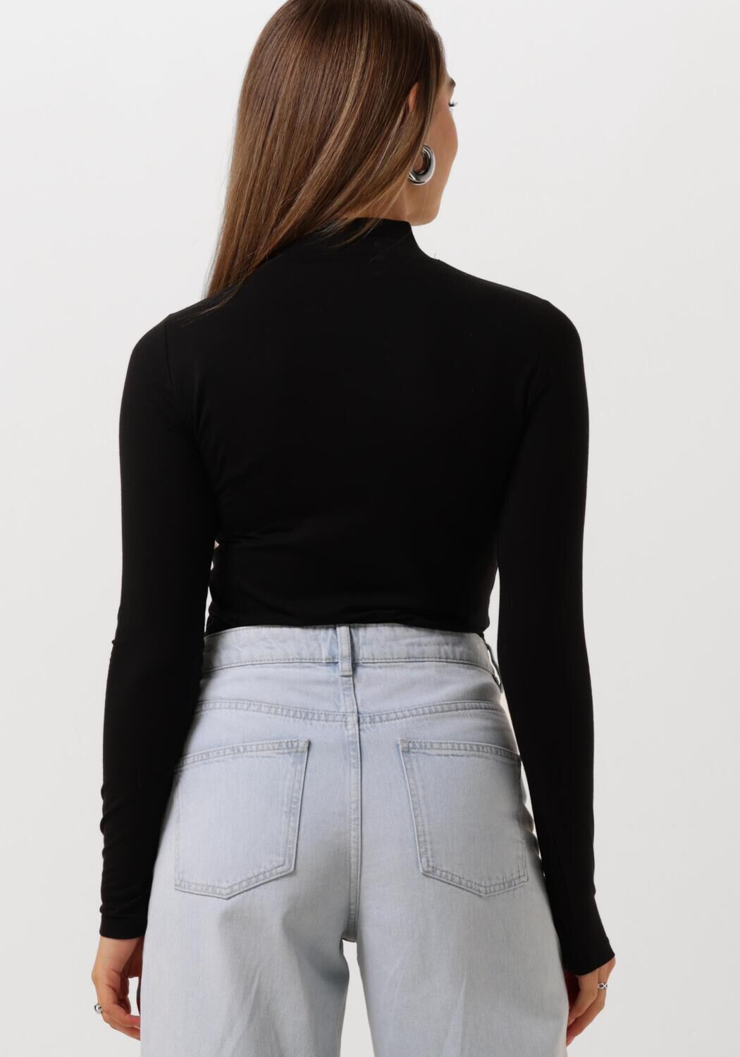 SELECTED FEMME Dames Truien & Vesten Slfmanja Ls High Neck Zwart