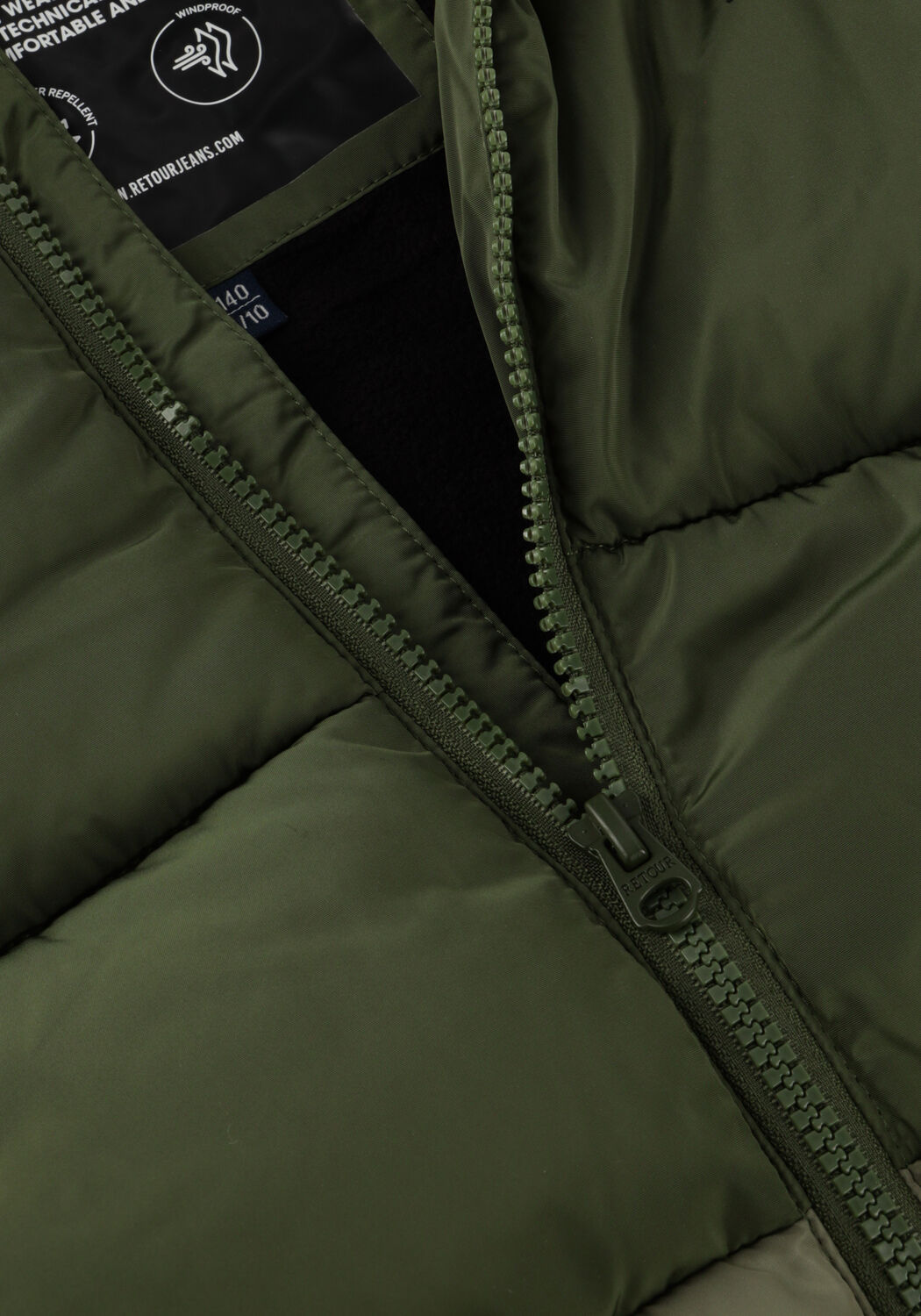 Groene RETOUR Gewatteerde jas GUY - large