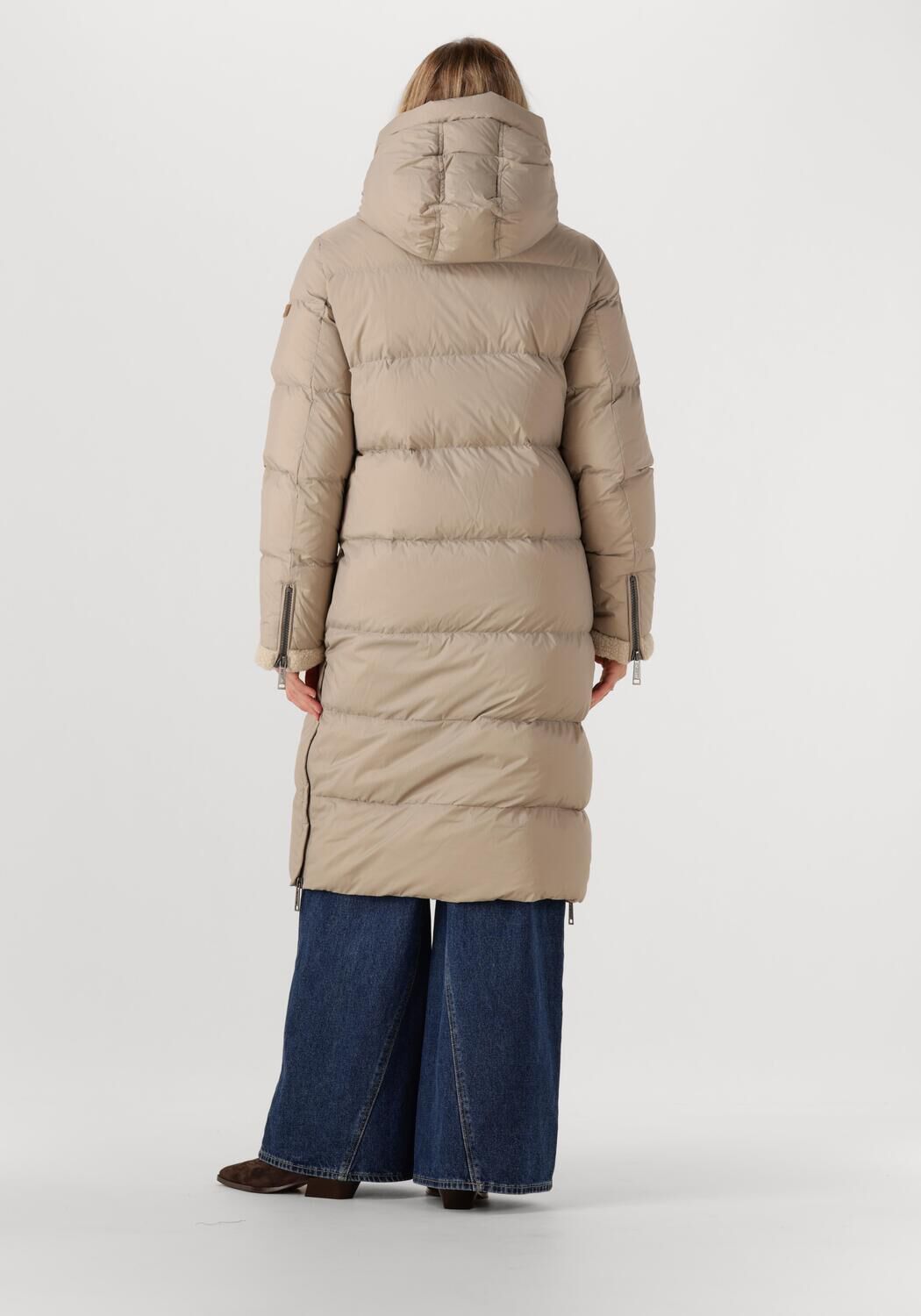 Beige MOSCOW Gewatteerde jas 07-08 XENIA | Omoda