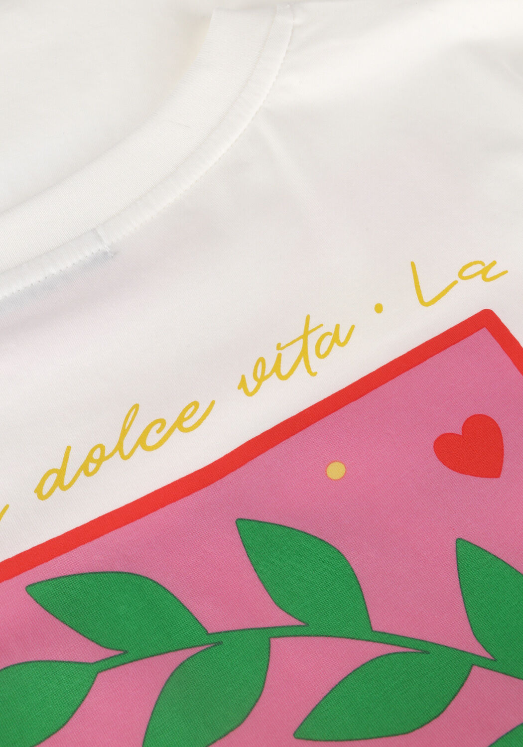 Witte YDENCE T-shirt T-SHIRT LA DOLCE VITA - large