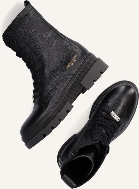 Zwarte TOMMY HILFIGER Veterboots MONOCHROMATIC LACE UP Zwarte TOMMY HILFIGER Veterboots MONOCHROMATIC LACE UP - large