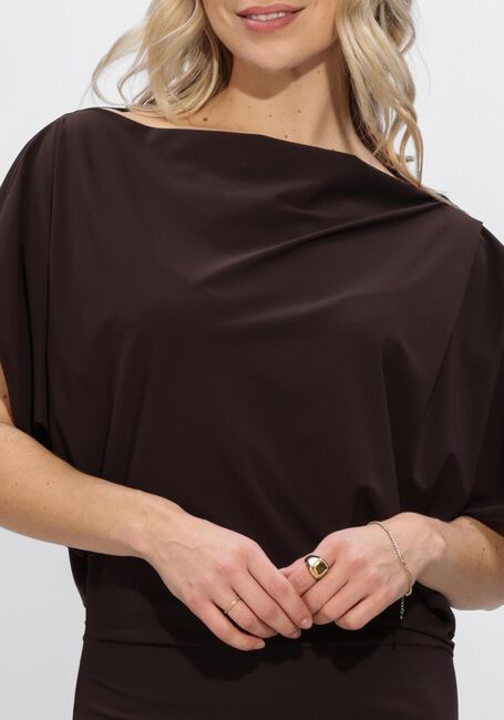 Bruine STUDIO ANNELOES Maxi jurk Ineke dress - large