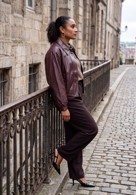 Bordeaux BEAUMONT Wijde broek SACHA PANTS - large
