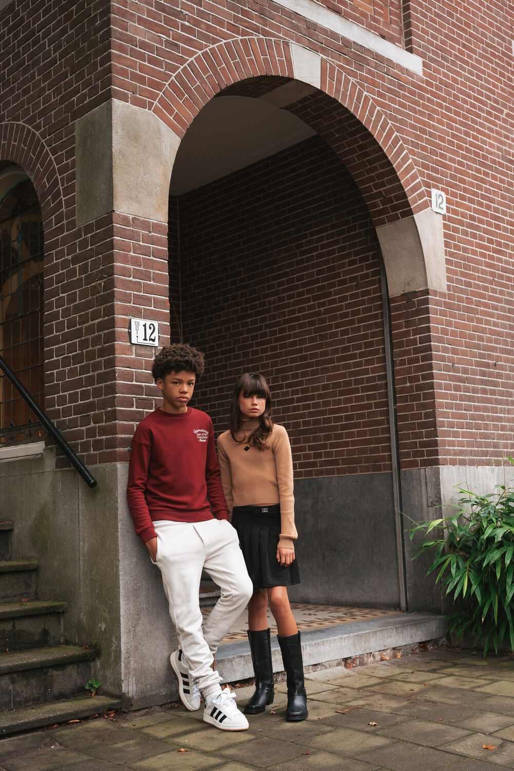 NIK & NIK Jongens Truien & Vesten Champion Sweatshirt Bordeaux