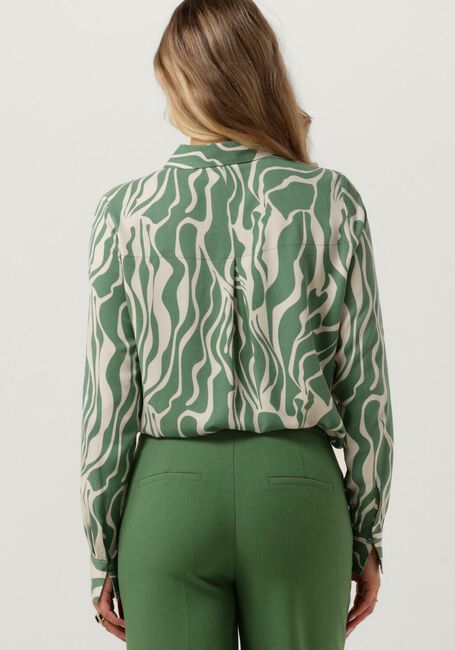Groene ANOTHER LABEL Blouses DREISER SWIRL SHIRT - large