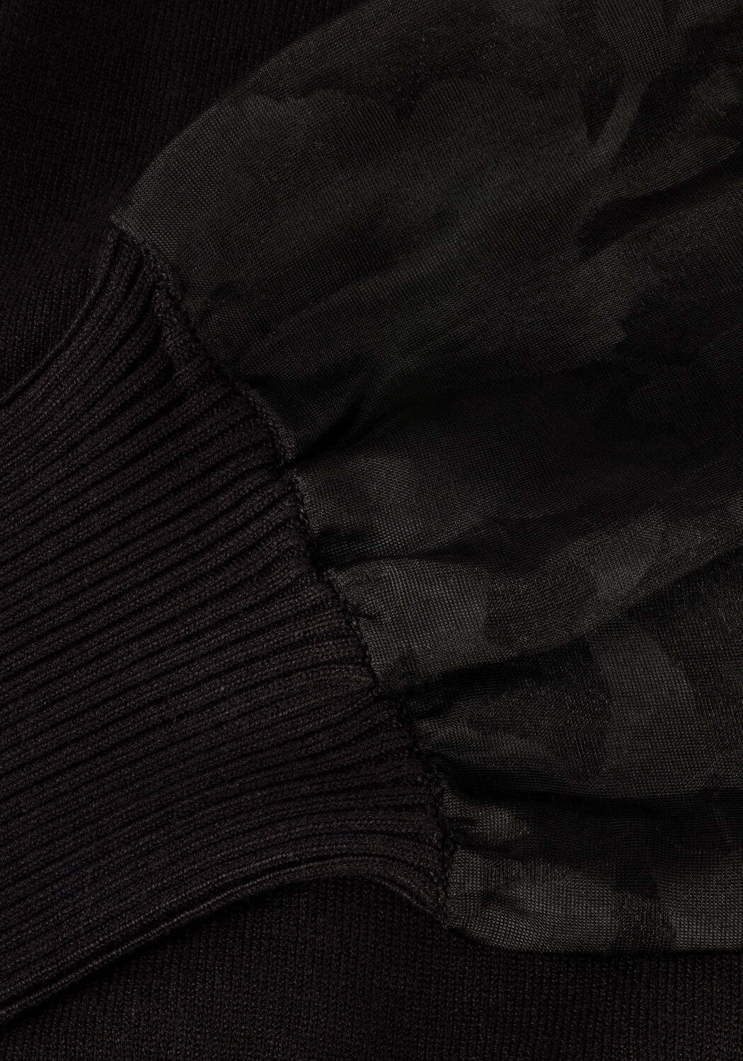 Zwarte MY ESSENTIAL WARDROBE Coltrui ANNIEMW KNIT ROLLNECK - large