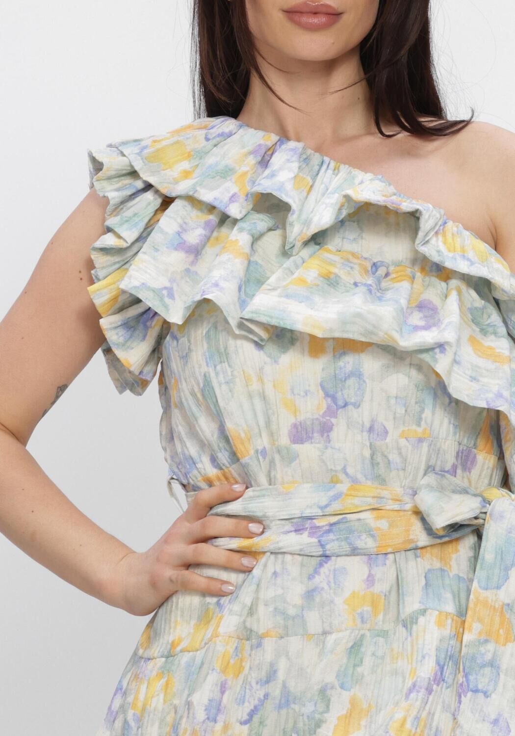 Blauwe AMAYA AMSTERDAM Midi jurk CLOVER - large