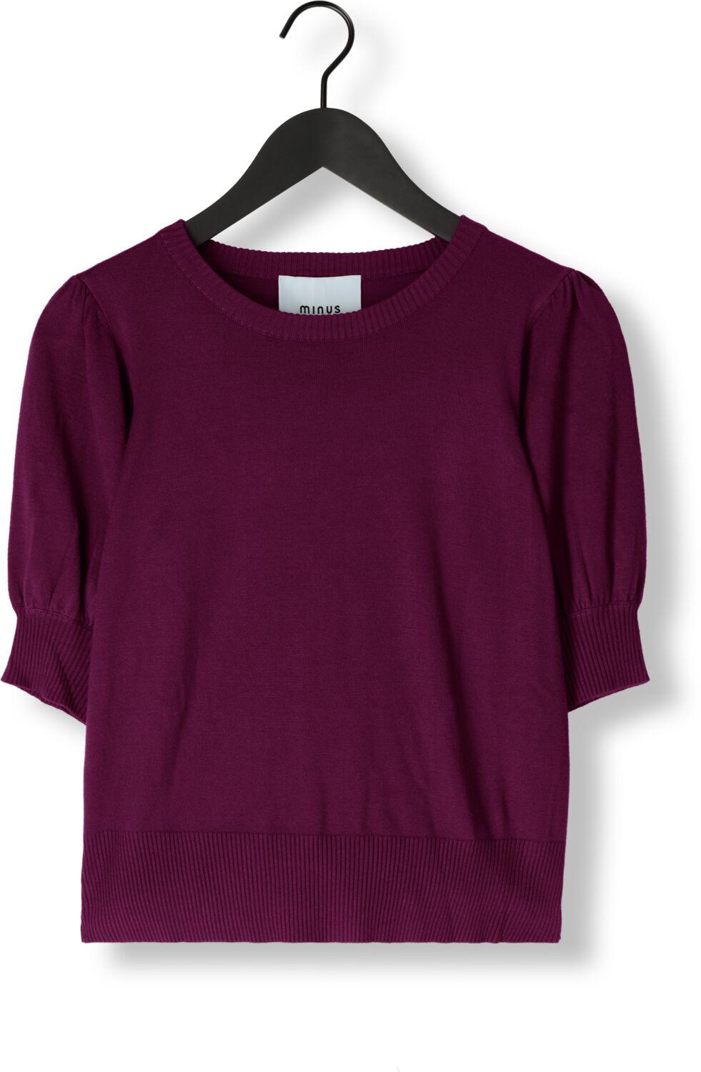 MINUS Dames Tops & T-shirts Liva Knit Tee Paars